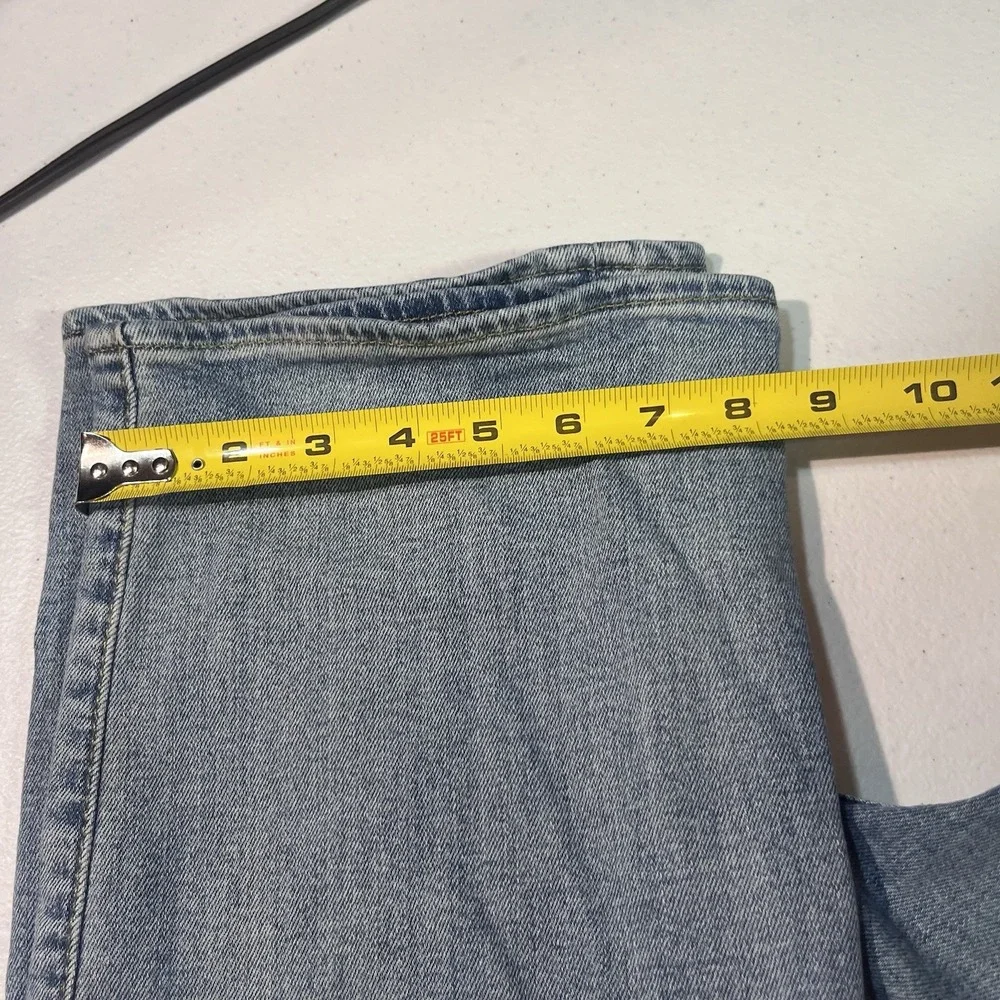 Levi's 501 Jeans Men's 35x30 Blue Denim Straight Leg Button Fly Stretch Euc